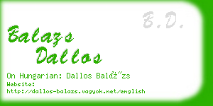 balazs dallos business card